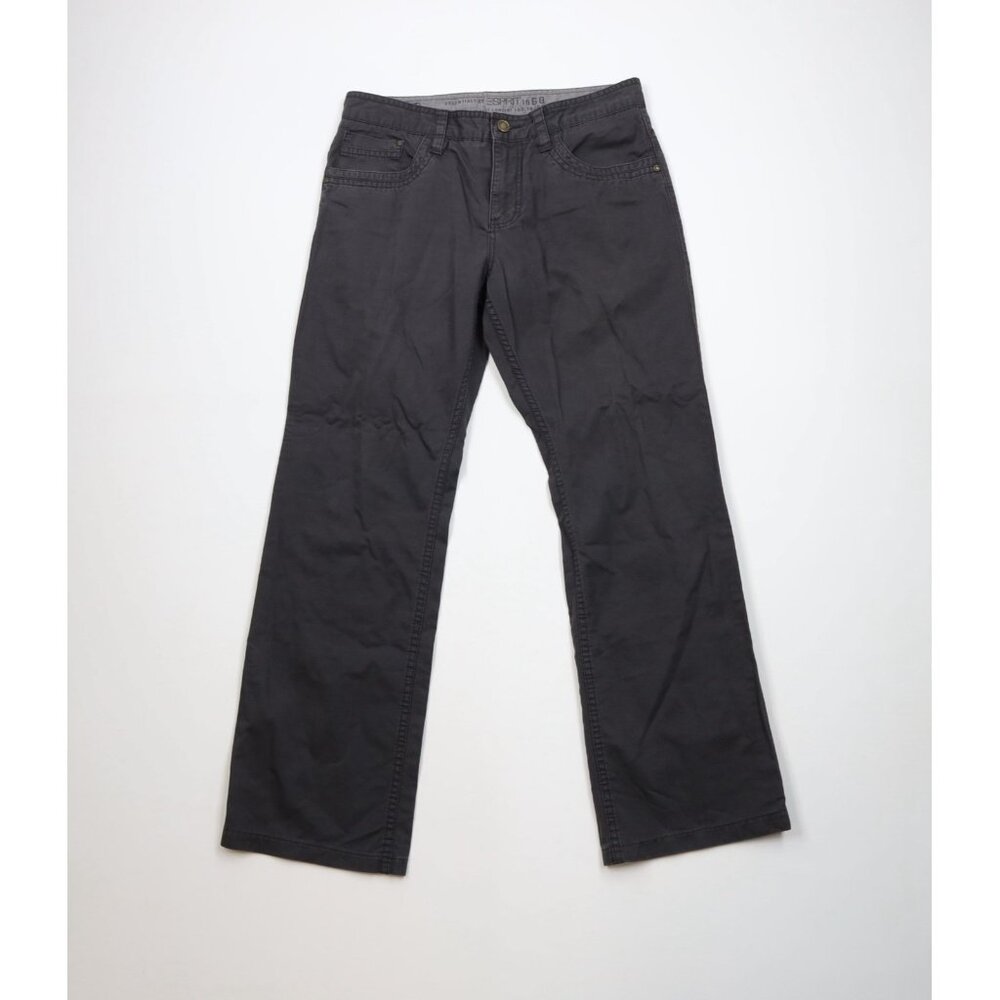 Vintage 90s Y2K Esprit Mens Size 32x32 Faded Flared Wide Leg Pants Gray Cotton